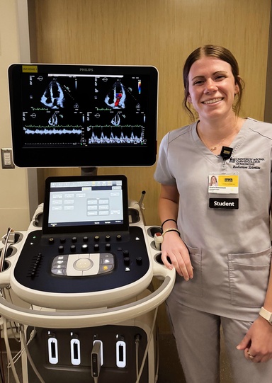 Radiation Sciences student Gracie Hinerichsen