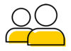 Icon of two persons from the shoulders up